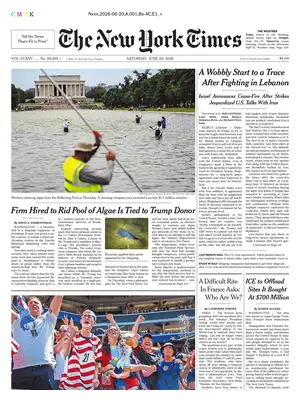 Prima Pagina "The New York Times"