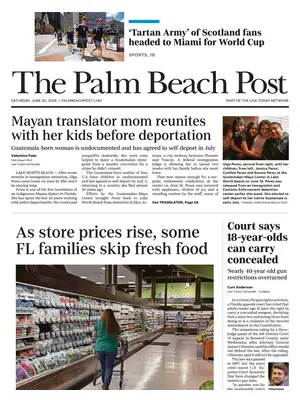 Prima Pagina "The Palm Beach Post"