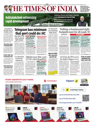 Prima Pagina "The Times of India"