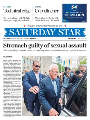 Prima Pagina "Toronto Star"